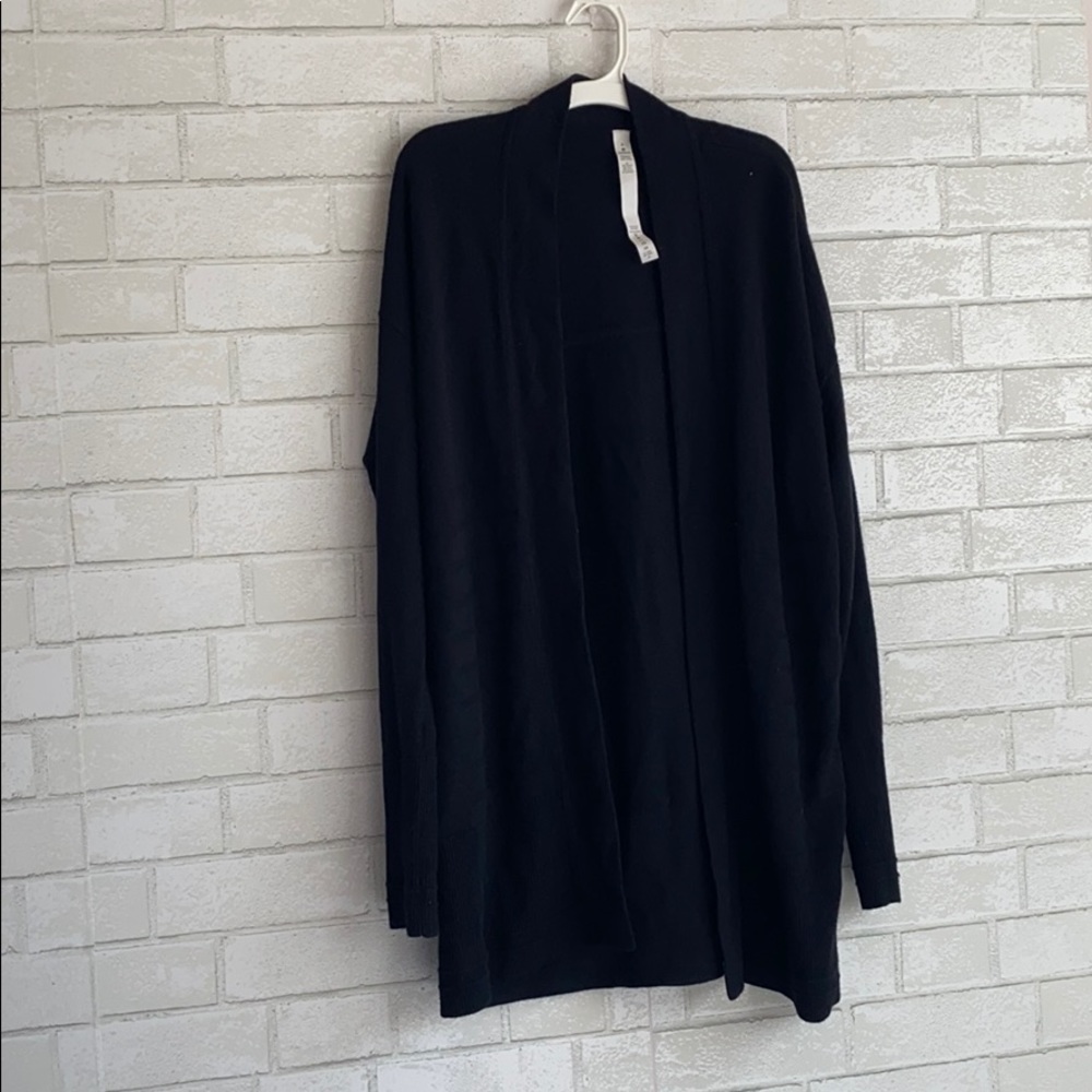 Lululemon Black Knit Cardigan